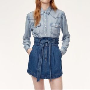 Aritzia denim skirt
